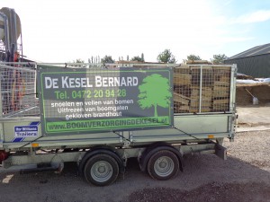 Hout geladen